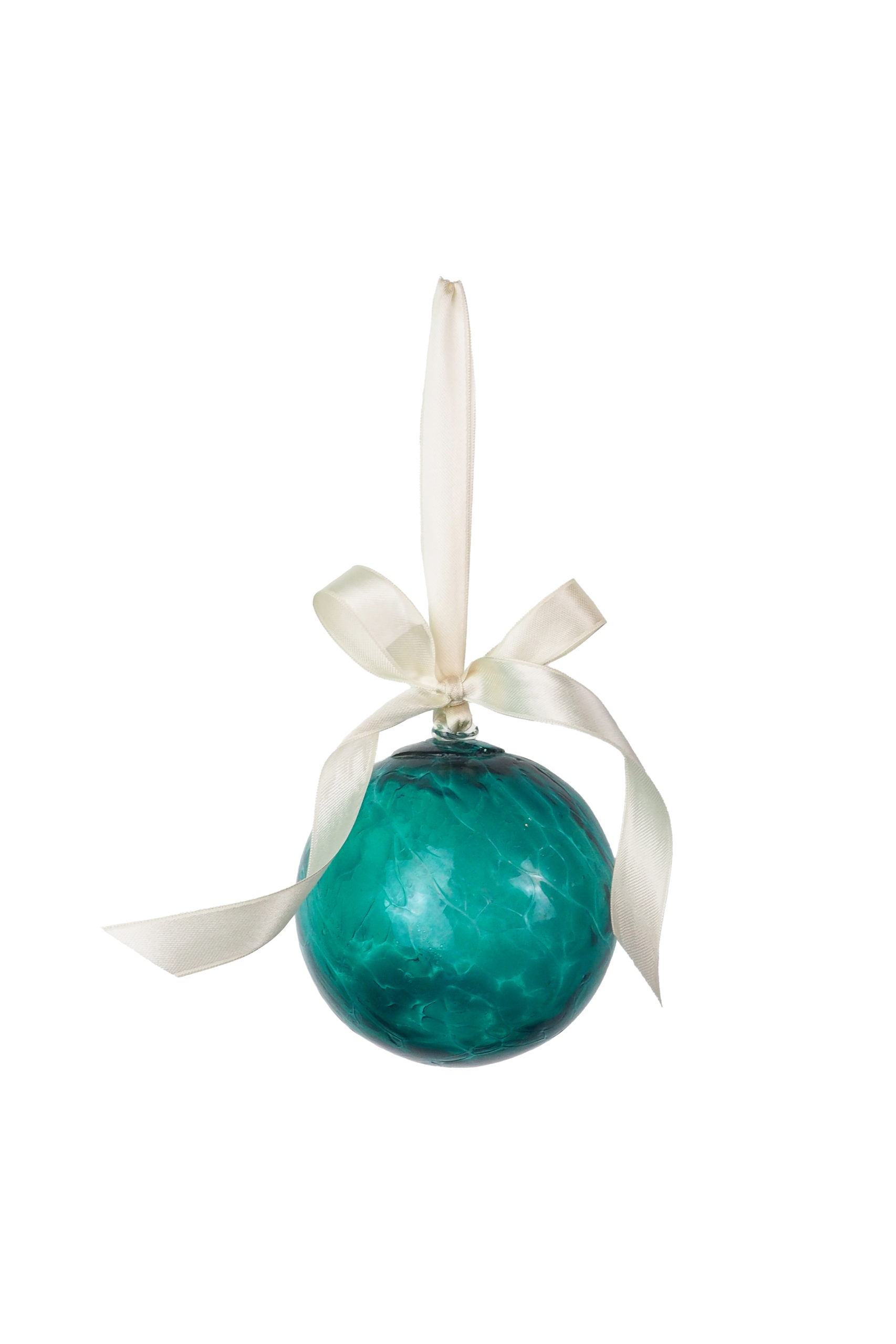 Turquoise Antique Glass Bauble