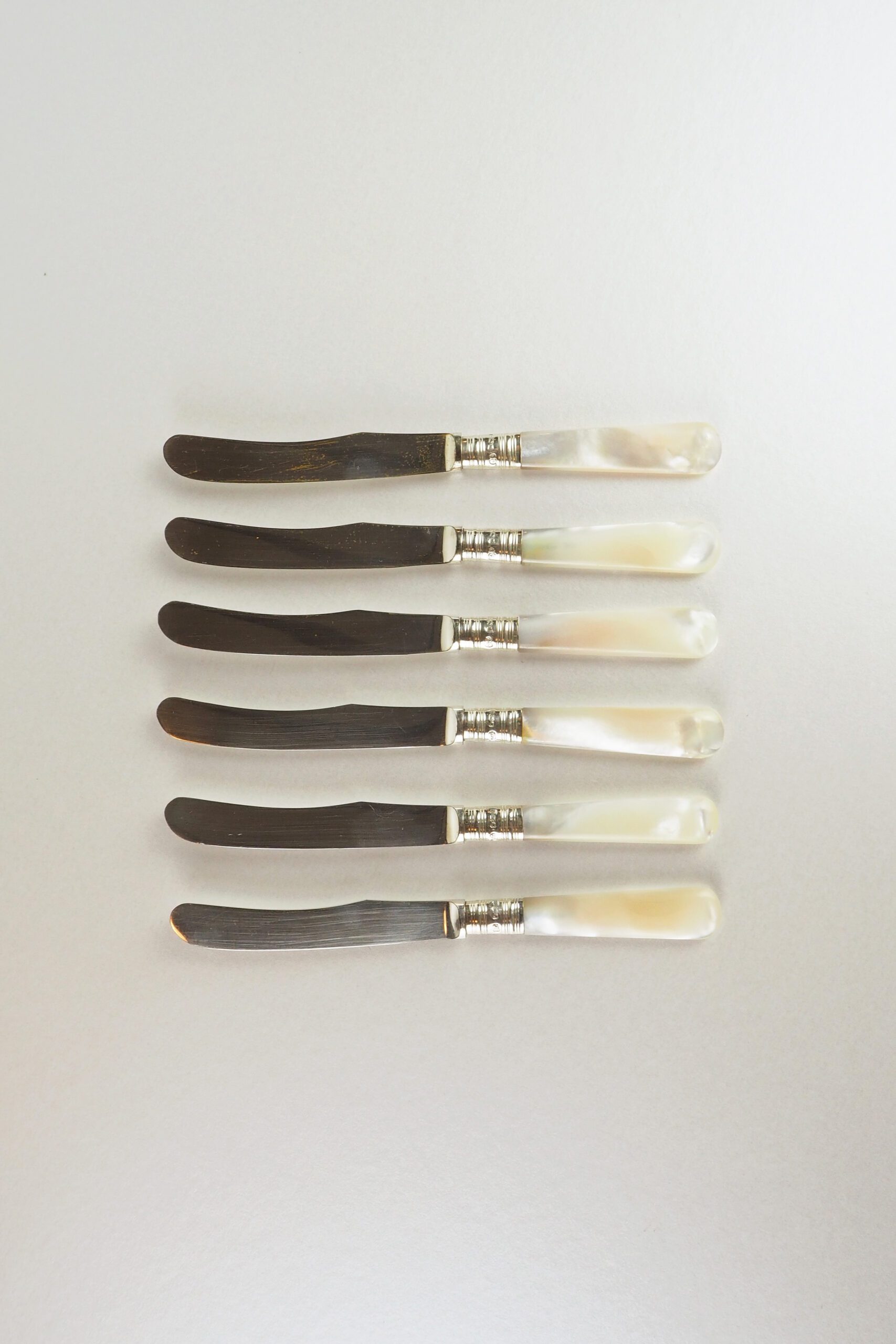 Silver and Mother of Pearl Butter Knives