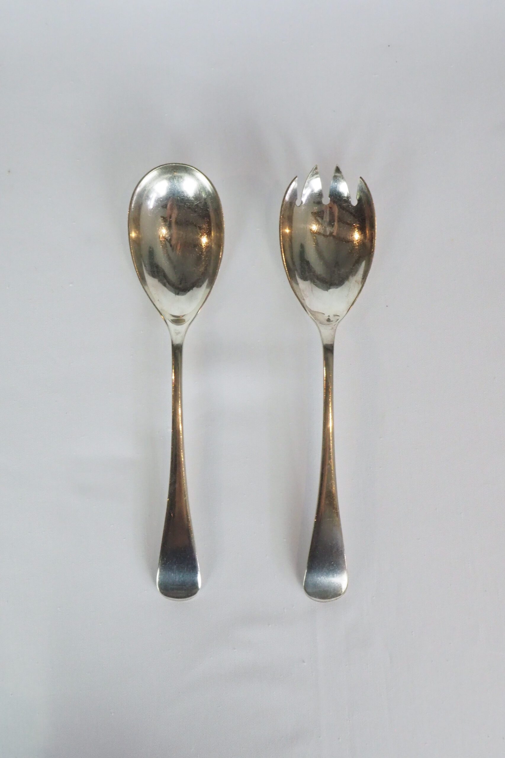 Silver Plate Salad Servers