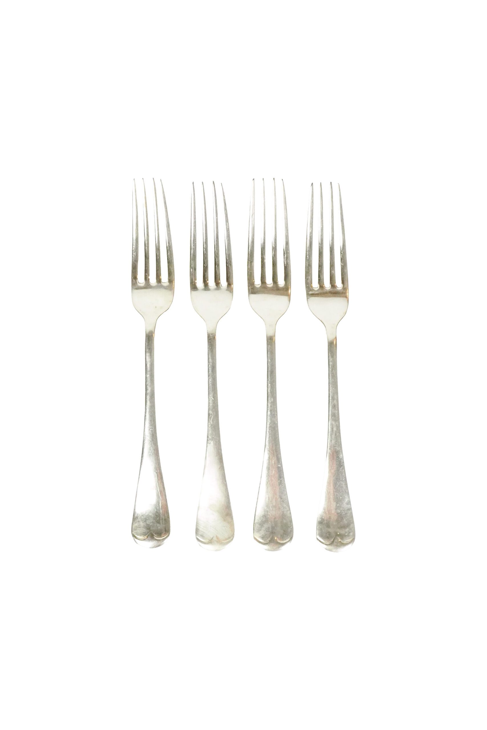 4 Vintage Silver Plate Forks