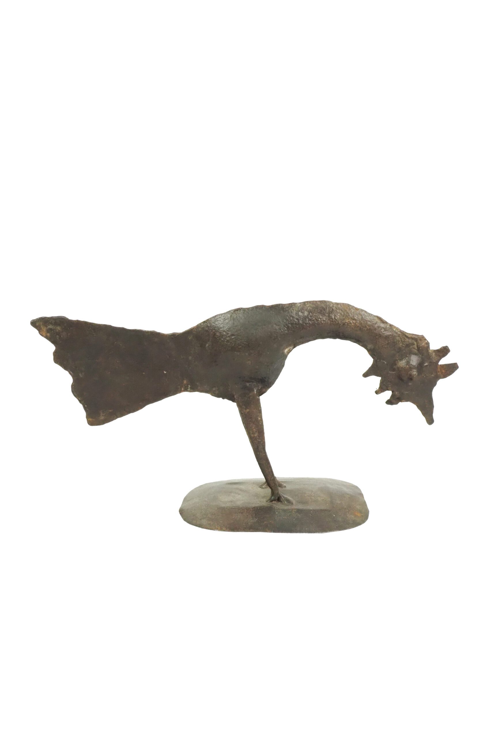 A Folk Art Chicken. This piece has been hand crafted from reclaimed metal.