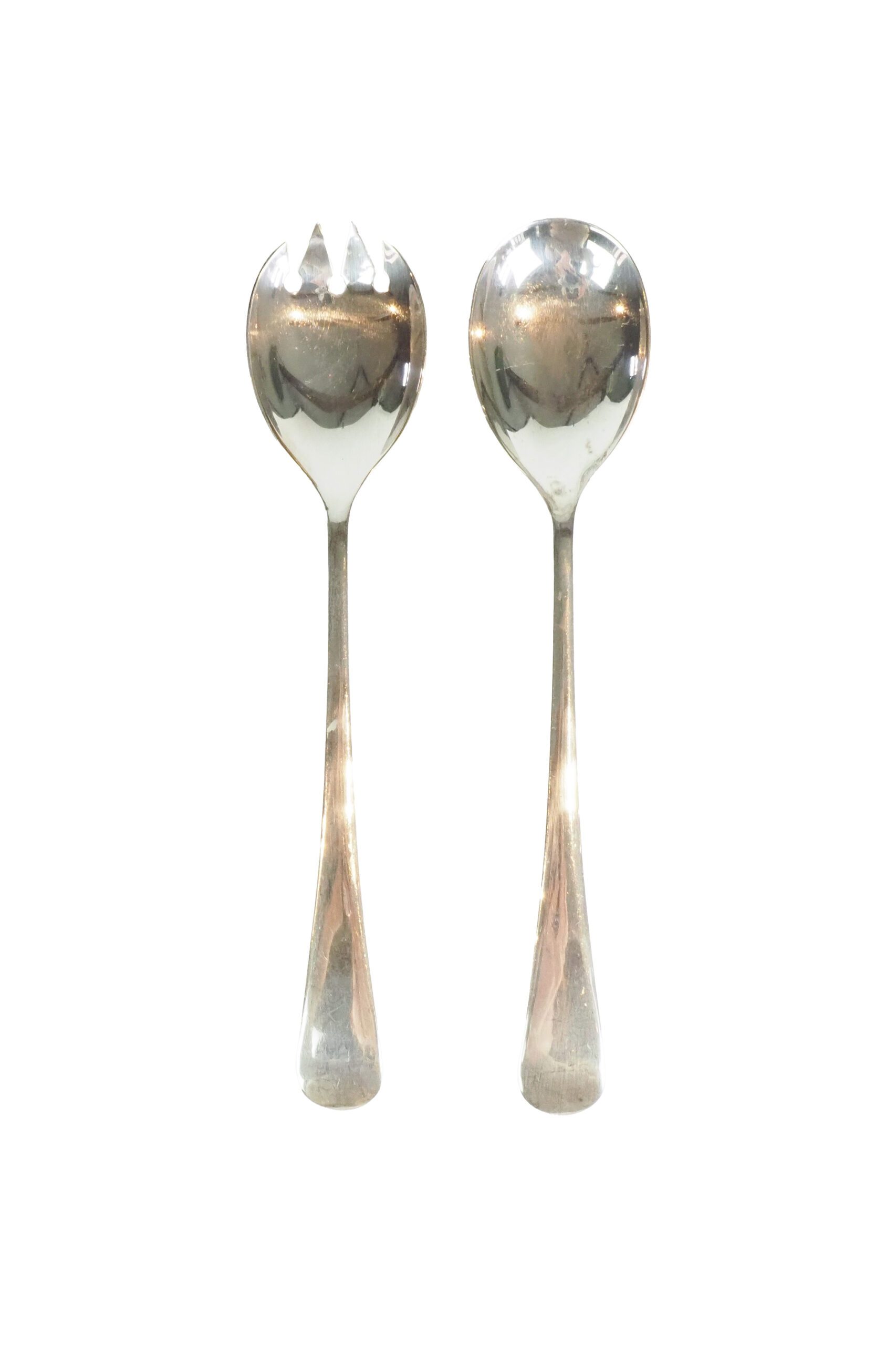 Silver Plate Salad Servers