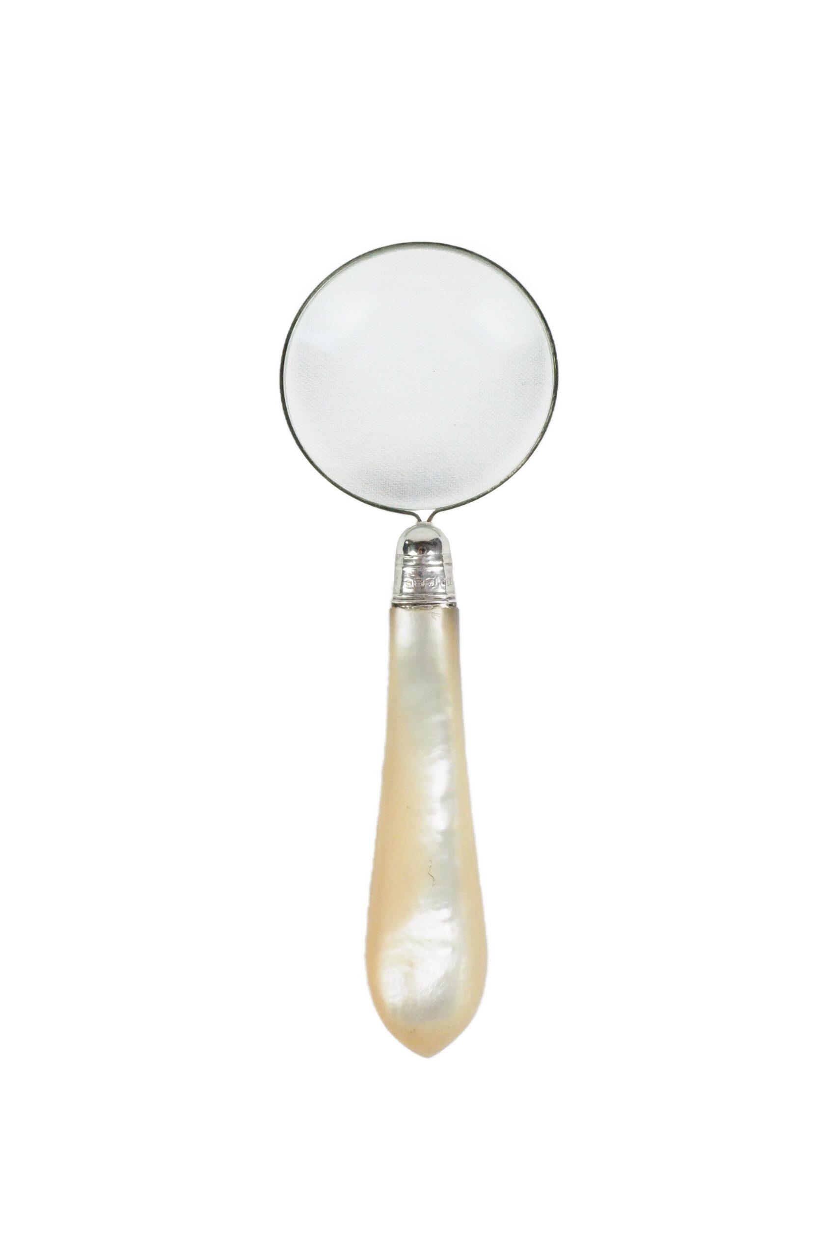 Silver and Mother of Pearl Magnifying Glass