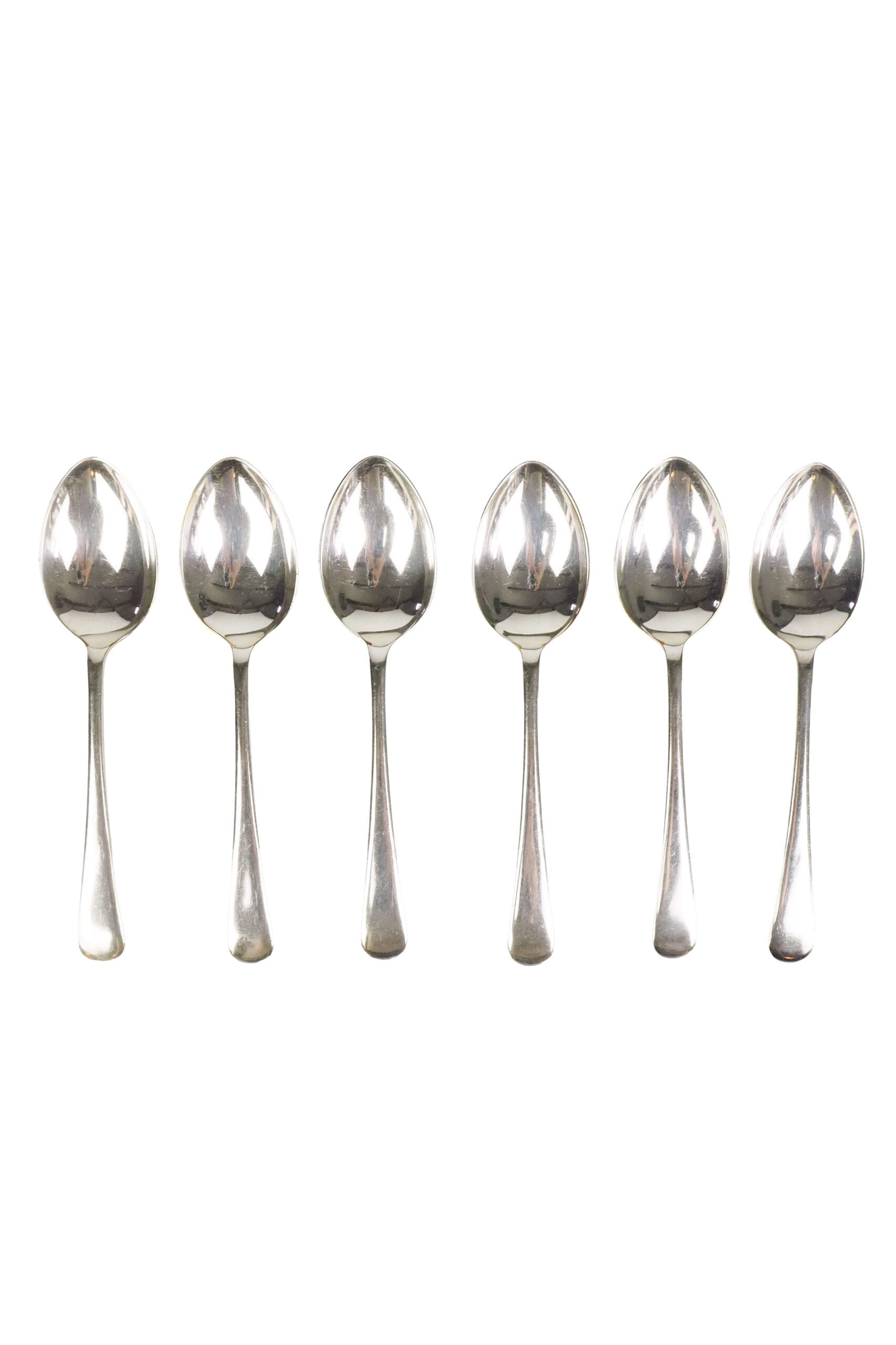 6 Vintage Silver Plate Spoons