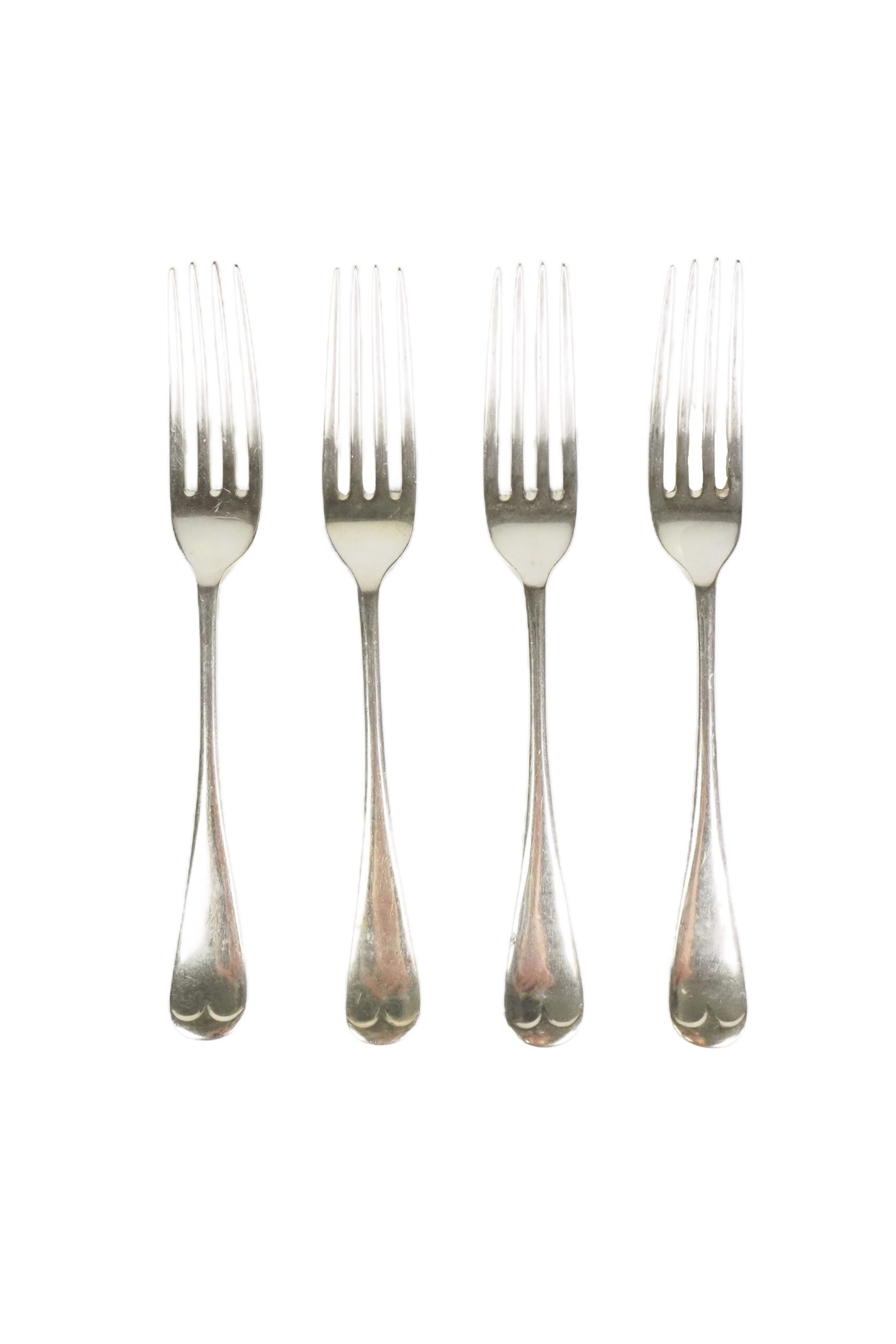 4 Antique Silver Plate Forks