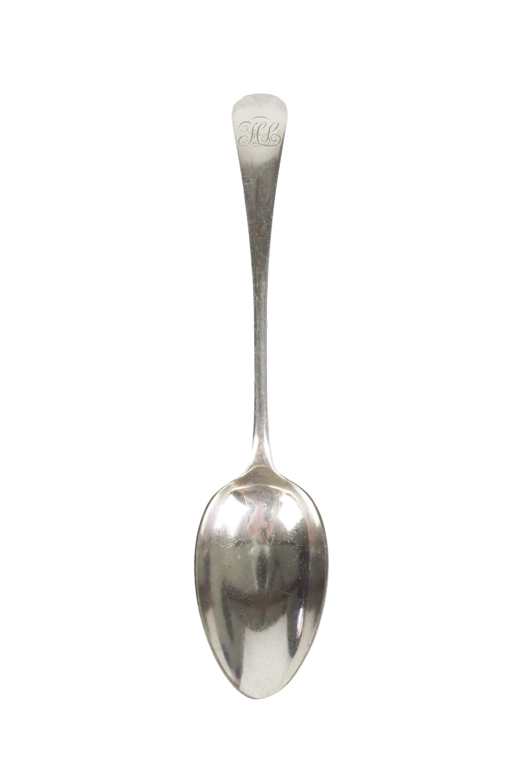 Antique Silver Plate Serving Spoon