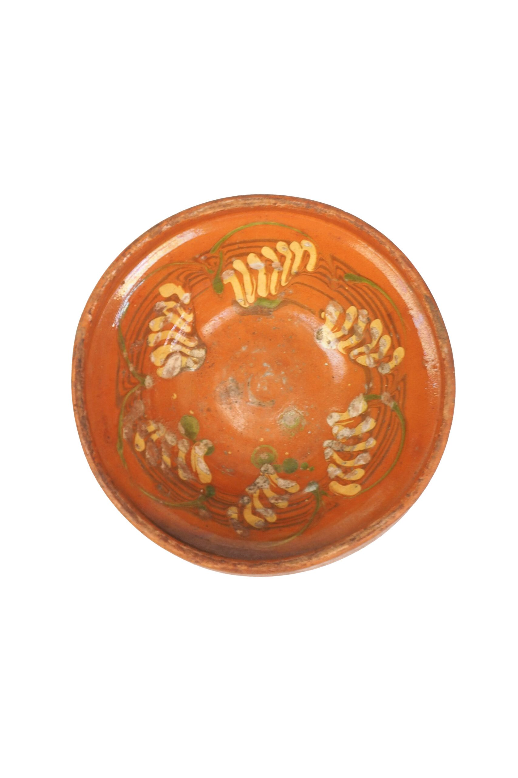 A stunning vintage Romanian dish hand made and hand glazed in a wonderful folk art pattern. Each dish is hand made and completely unique. Sourced Exclusively for Wildmore