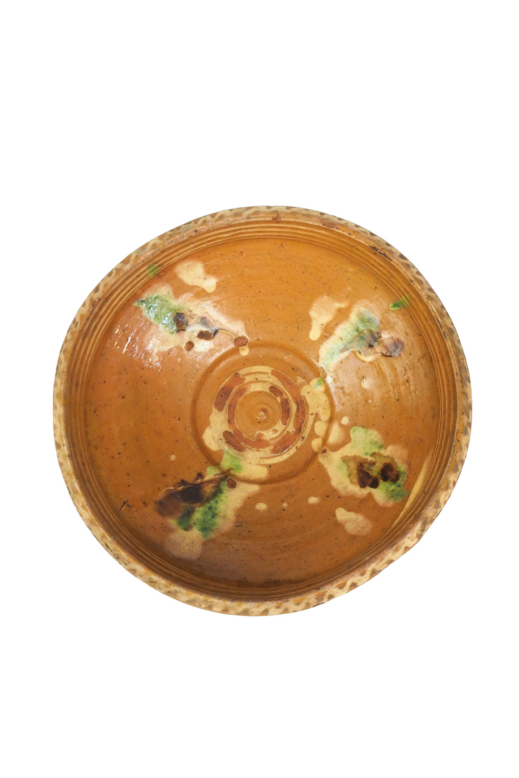 A stunning vintage Romanian dish hand made and hand glazed in a wonderful folk art pattern. Each dish is hand made and completely unique. Sourced Exclusively for Wildmore