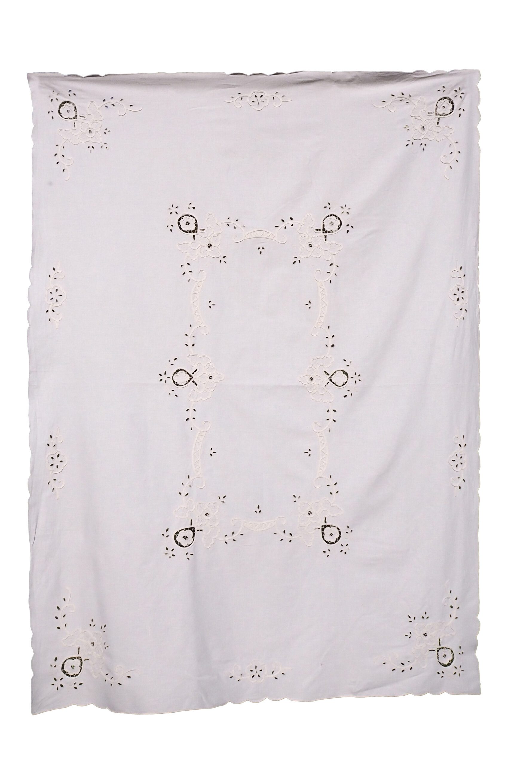 Antique Broderie Anglaise Tablecloth sourced for Wildmore