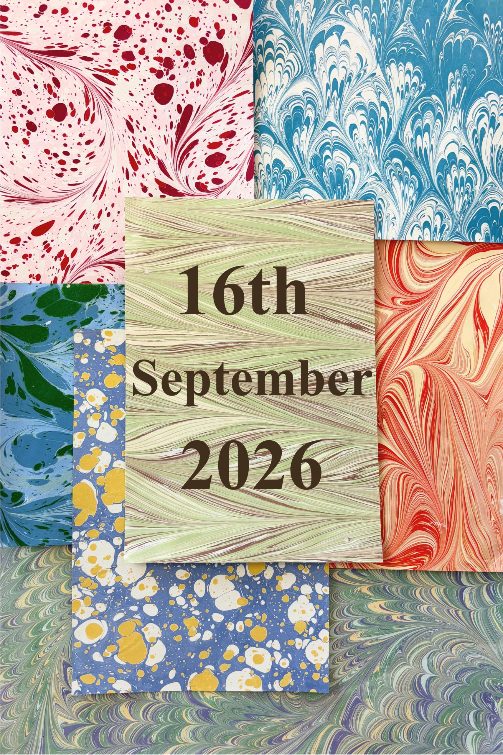 Marbled Paper Wildmore Workshop 16.09.26
