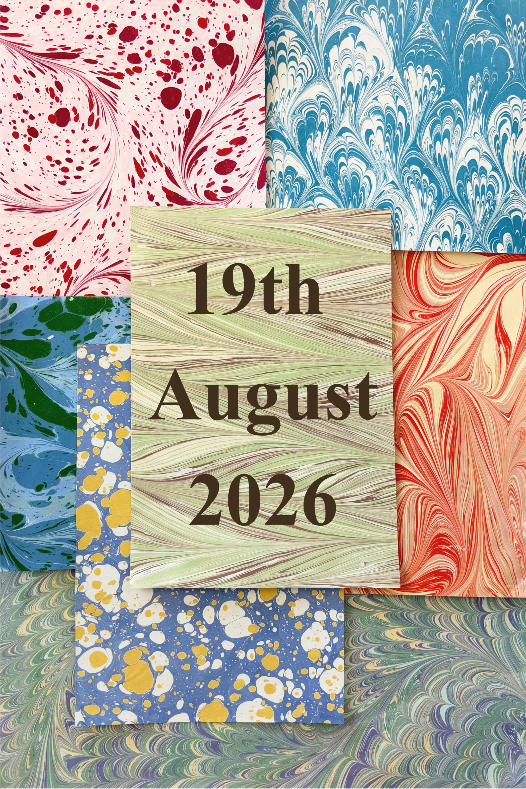 Marbled Paper Wildmore Workshop 19.08.26