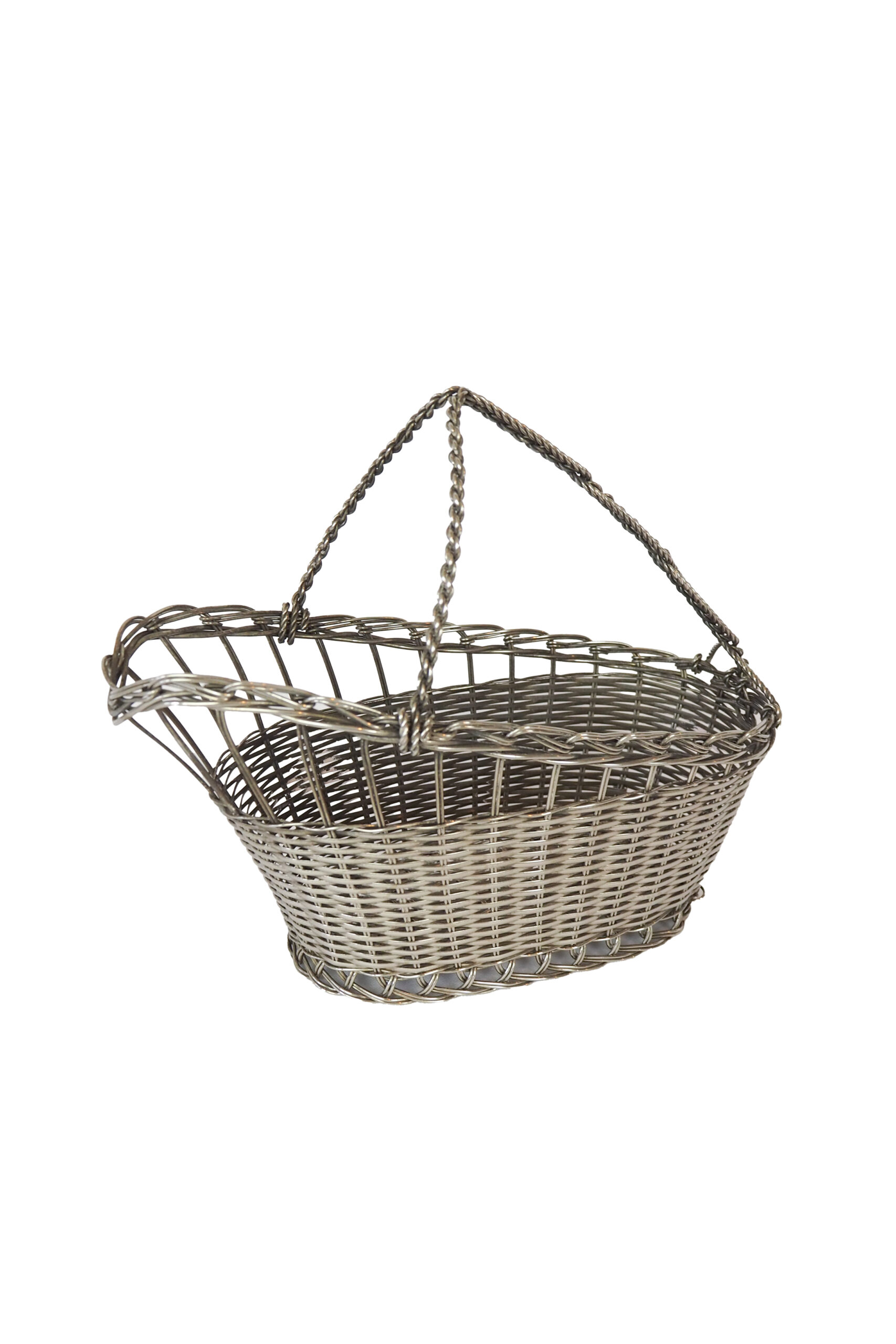 This Vintage Silver Plate Wine Bottle Holder is a great centrepiece for your party. The elegant style gives this silver plate wine server timeless appeal.