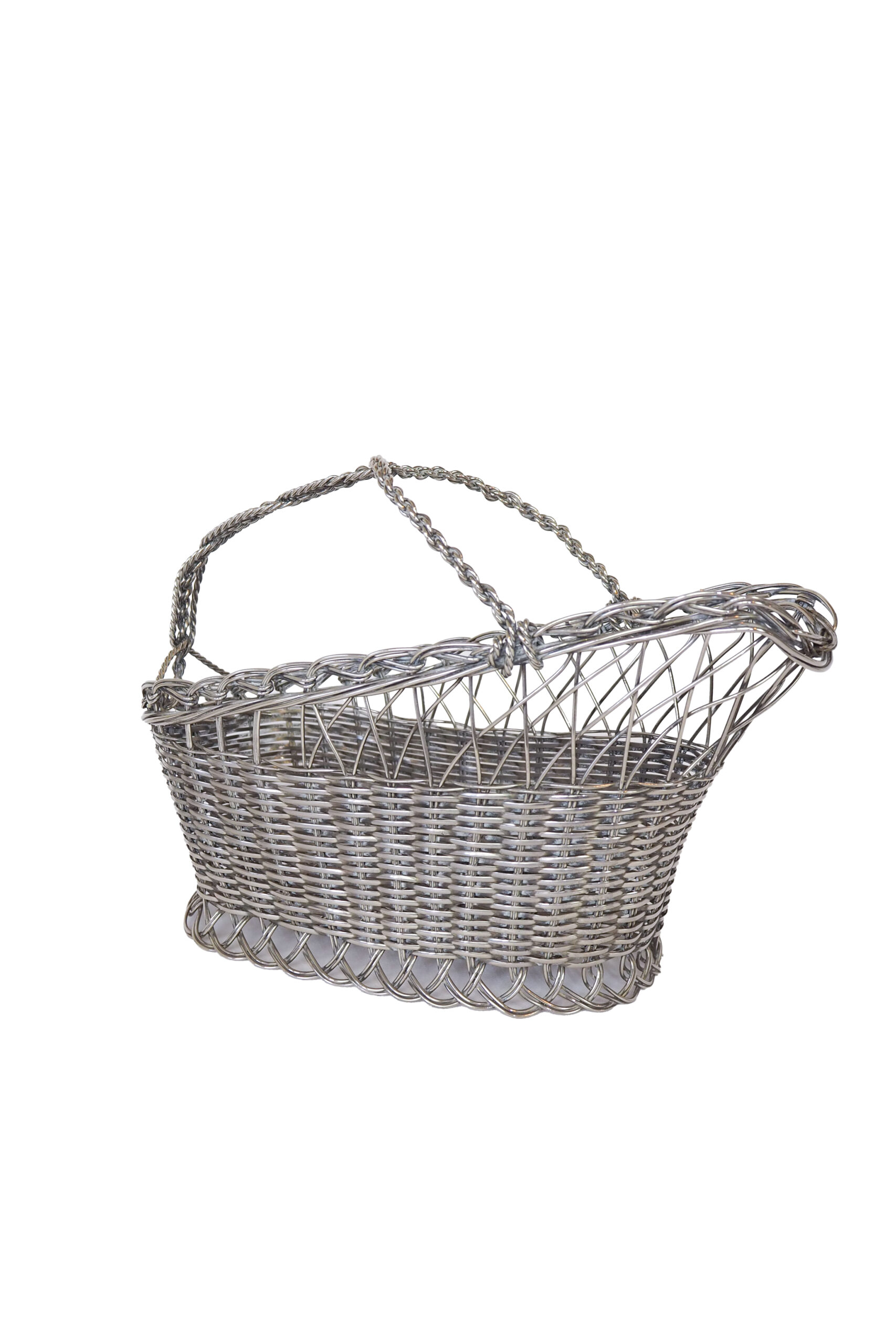 This Vintage Silver Plate Wine Bottle Holder is a great centrepiece for your party. The elegant style gives this silver plate wine server timeless appeal.