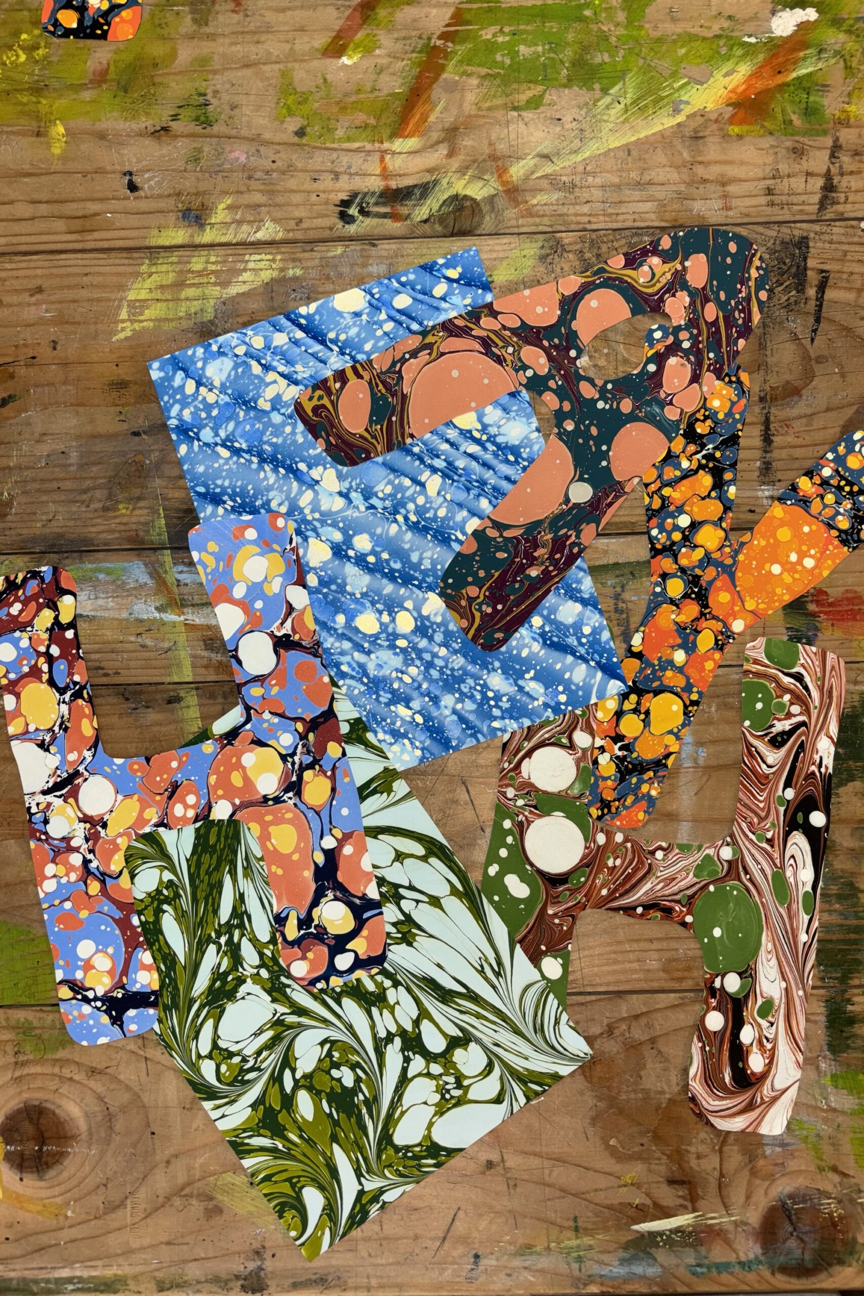 How to Make a Wildmore Hand Marbled Paper Garland 